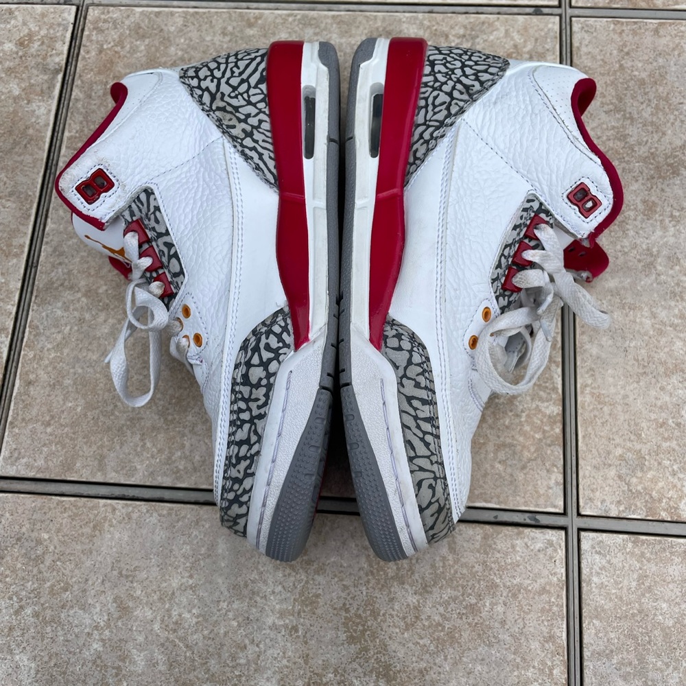 Air Jordan 3 Retro Cardinal Red - Picture 10 of 11